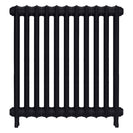 Emmeline I - Astral Grey Dark Cast Iron Column Radiator H807mm x W762mm 1 Column - Wall Hung