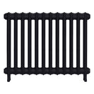 Emmeline I - Astral Grey Dark Cast Iron Column Radiator H607mm x W828mm 1 Column - Wall Hung