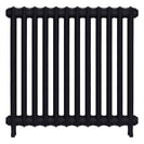Emmeline I - Astral Grey Dark Cast Iron Column Radiator H807mm x W828mm 1 Column - Wall Hung