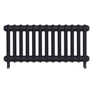 Emmeline I - Astral Grey Dark Cast Iron Column Radiator H407mm x W895mm 1 Column - Wall Hung