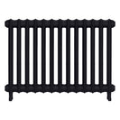 Emmeline I - Astral Grey Dark Cast Iron Column Radiator H607mm x W895mm 1 Column - Wall Hung
