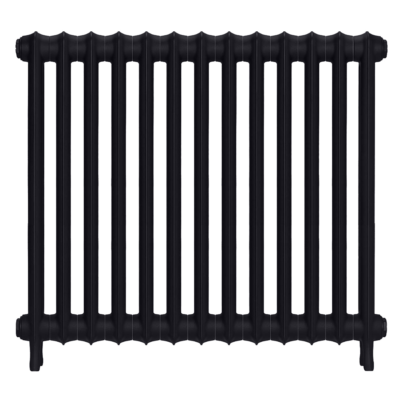Emmeline I - Astral Grey Dark Cast Iron Column Radiator H807mm x W895mm 1 Column - Wall Hung