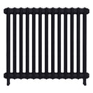 Emmeline I - Astral Grey Dark Cast Iron Column Radiator H807mm x W895mm 1 Column - Wall Hung