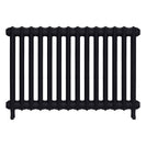 Emmeline I - Astral Grey Dark Cast Iron Column Radiator H607mm x W961mm 1 Column - Wall Hung
