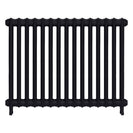 Emmeline I - Astral Grey Dark Cast Iron Column Radiator H807mm x W1028mm 1 Column - Wall Hung