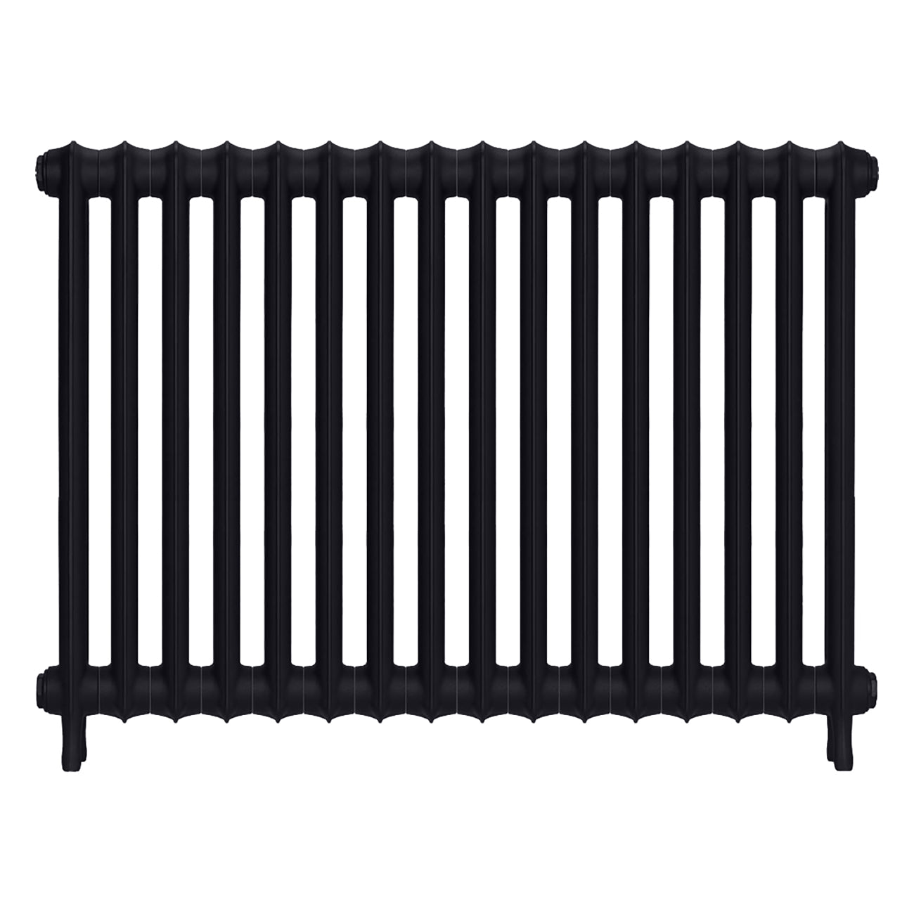 Emmeline I - Astral Grey Dark Cast Iron Column Radiator H807mm x W1094mm 1 Column - Wall Hung