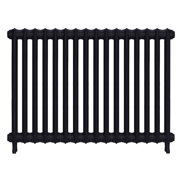 Emmeline I - Astral Grey Dark Cast Iron Column Radiator H807mm x W1094mm 1 Column - Wall Hung