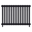 Emmeline I - Astral Grey Dark Cast Iron Column Radiator H807mm x W1094mm 1 Column - Wall Hung