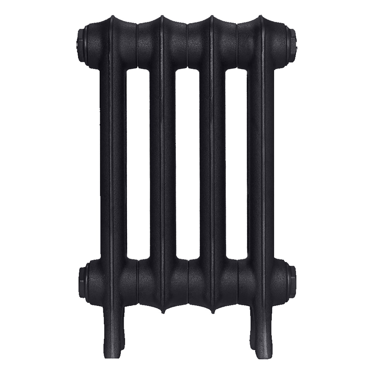 Emmeline I - Astral Grey Dark Cast Iron Column Radiator H407mm x W296mm 1 Column - Wall Hung