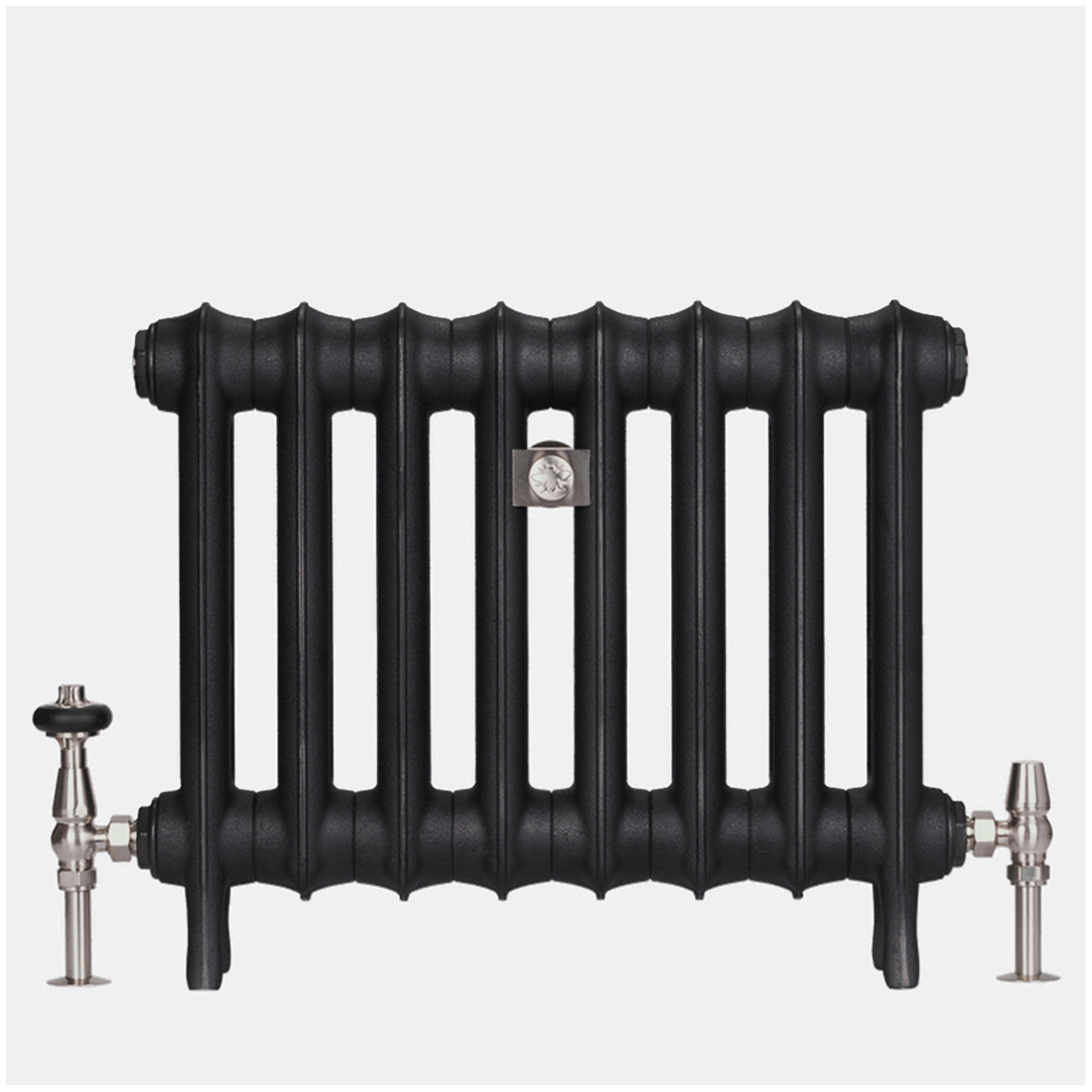 Emmeline I - Astral Grey Dark Cast Iron Column Radiator H465mm x W1094mm 1 Column - Floor Standing