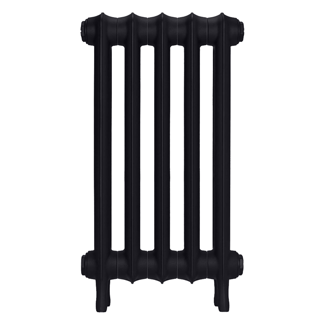 Emmeline I - Astral Grey Dark Cast Iron Column Radiator H607mm x W363mm 1 Column - Wall Hung