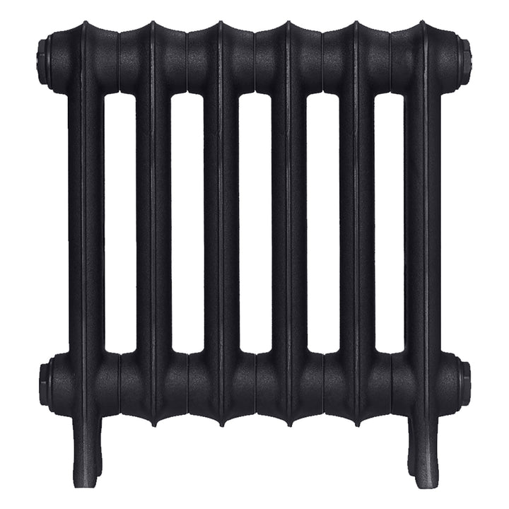 Emmeline I - Astral Grey Dark Cast Iron Column Radiator H407mm x W429mm 1 Column - Wall Hung