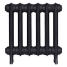 Emmeline I - Astral Grey Dark Cast Iron Column Radiator H407mm x W429mm 1 Column - Wall Hung