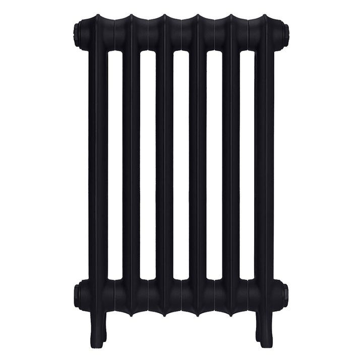 Emmeline I - Astral Grey Dark Cast Iron Column Radiator H607mm x W429mm 1 Column - Wall Hung