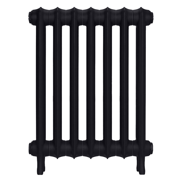 Emmeline I - Astral Grey Dark Cast Iron Column Radiator H607mm x W496mm 1 Column - Wall Hung