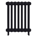 Emmeline I - Astral Grey Dark Cast Iron Column Radiator H607mm x W496mm 1 Column - Wall Hung