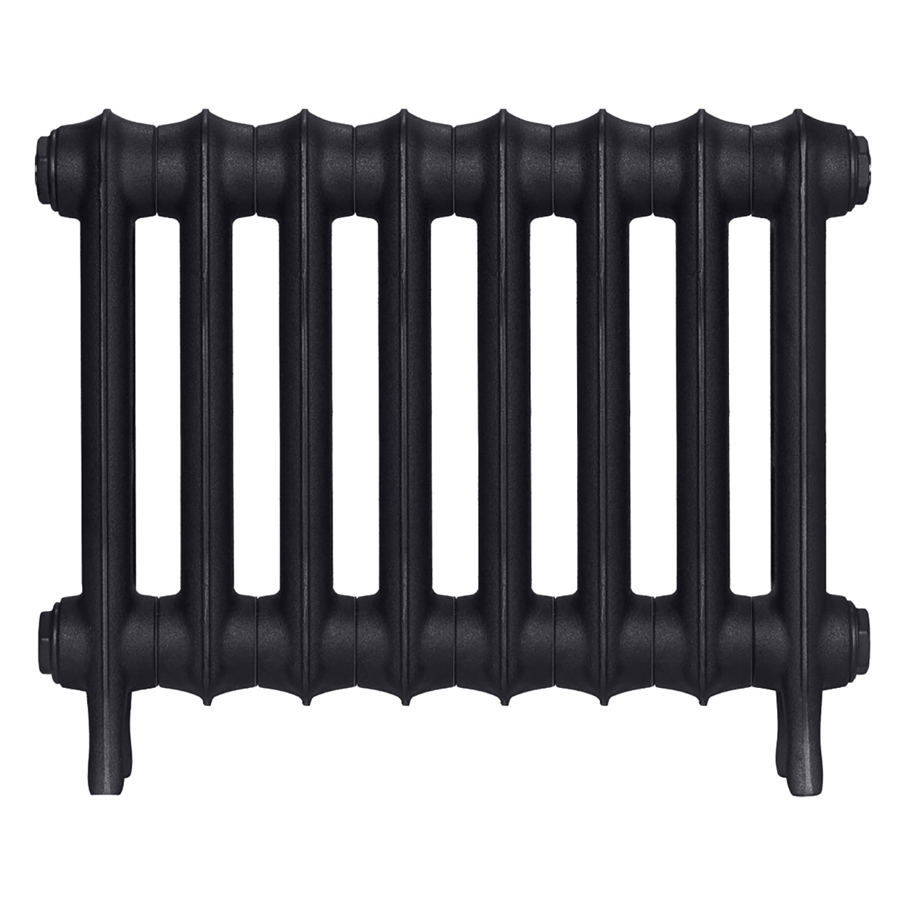 Emmeline I - Astral Grey Dark Cast Iron Column Radiator H407mm x W562mm 1 Column - Wall Hung