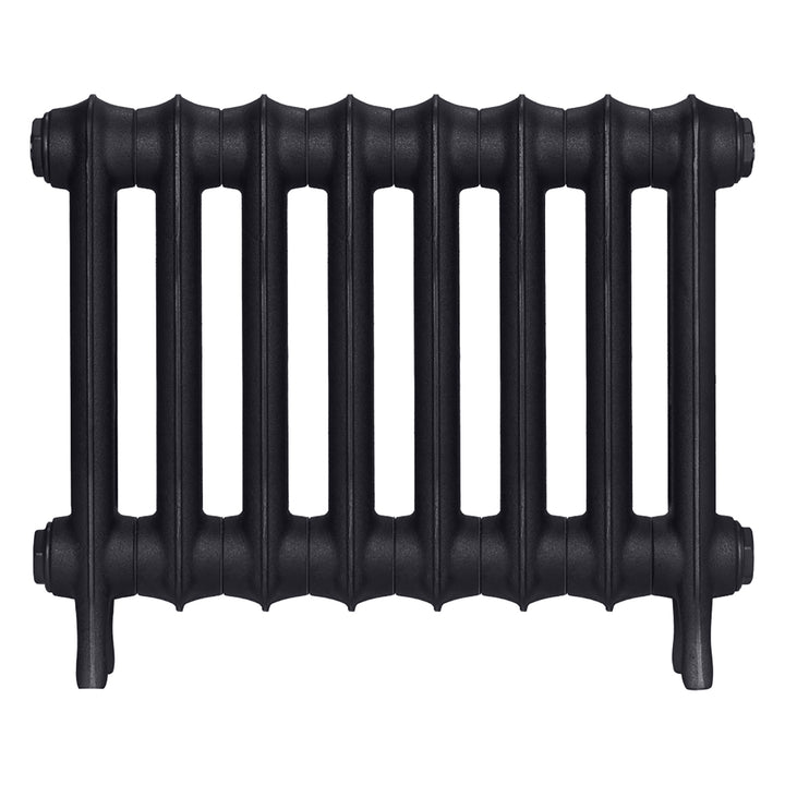 Emmeline I - Astral Grey Dark Cast Iron Column Radiator H407mm x W562mm 1 Column - Wall Hung