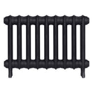 Emmeline I - Astral Grey Dark Cast Iron Column Radiator H407mm x W629mm 1 Column - Wall Hung