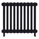 Emmeline II - Astral Grey Dark Cast Iron Column Radiator H613mm x W695mm 2 Column - Wall Hung
