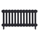Emmeline II - Astral Grey Dark Cast Iron Column Radiator H413mm x W828mm 2 Column - Wall Hung