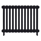 Emmeline II - Astral Grey Dark Cast Iron Column Radiator H613mm x W828mm 2 Column - Wall Hung