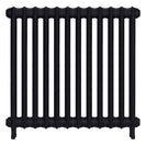 Emmeline II - Astral Grey Dark Cast Iron Column Radiator H813mm x W828mm 2 Column - Wall Hung