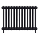 Emmeline II - Astral Grey Dark Cast Iron Column Radiator H613mm x W895mm 2 Column - Wall Hung
