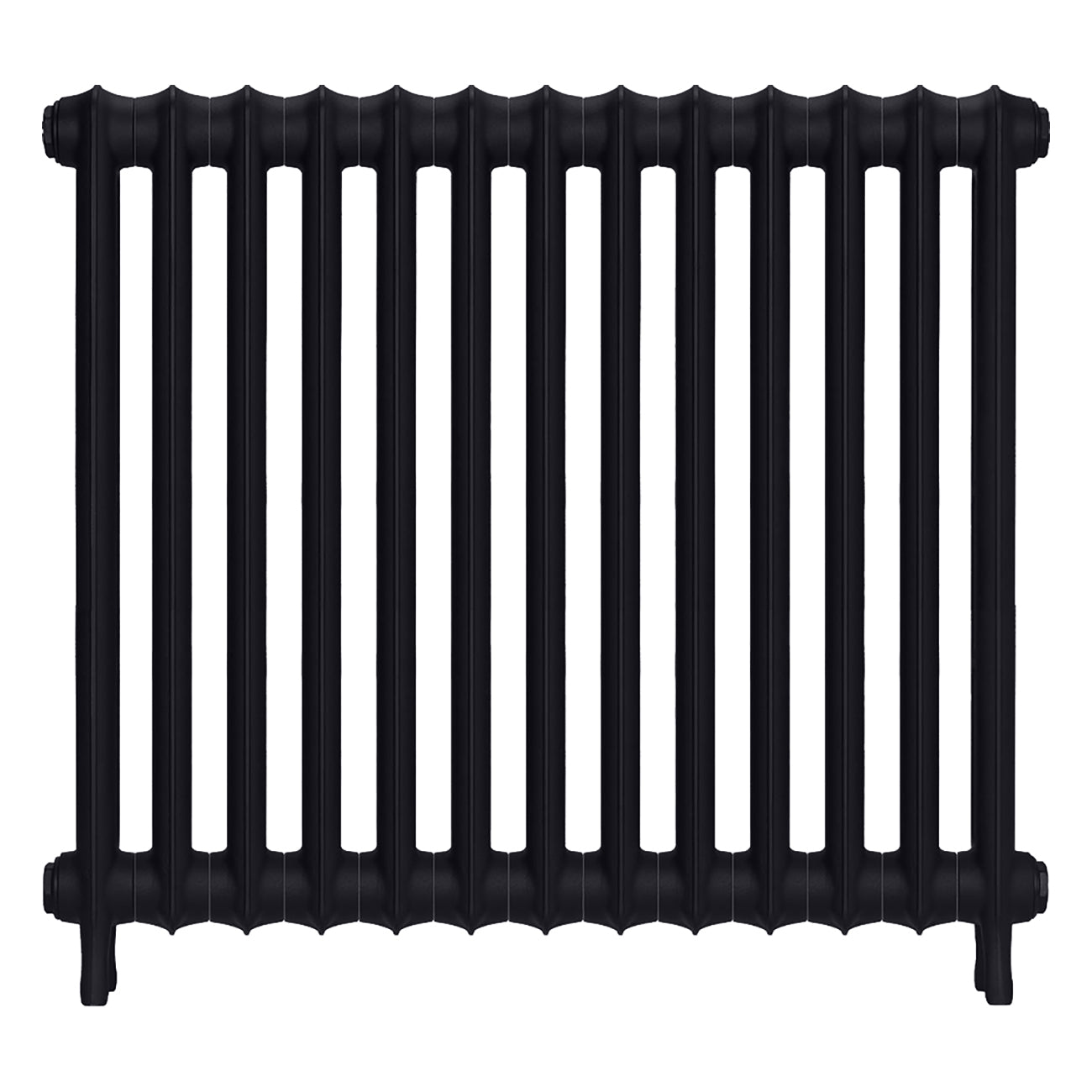 Emmeline II - Astral Grey Dark Cast Iron Column Radiator H813mm x W895mm 2 Column - Wall Hung
