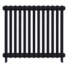 Emmeline II - Astral Grey Dark Cast Iron Column Radiator H813mm x W895mm 2 Column - Wall Hung
