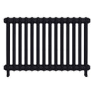 Emmeline II - Astral Grey Dark Cast Iron Column Radiator H613mm x W961mm 2 Column - Wall Hung