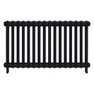 Emmeline II - Astral Grey Dark Cast Iron Column Radiator H613mm x W1094mm 2 Column - Wall Hung