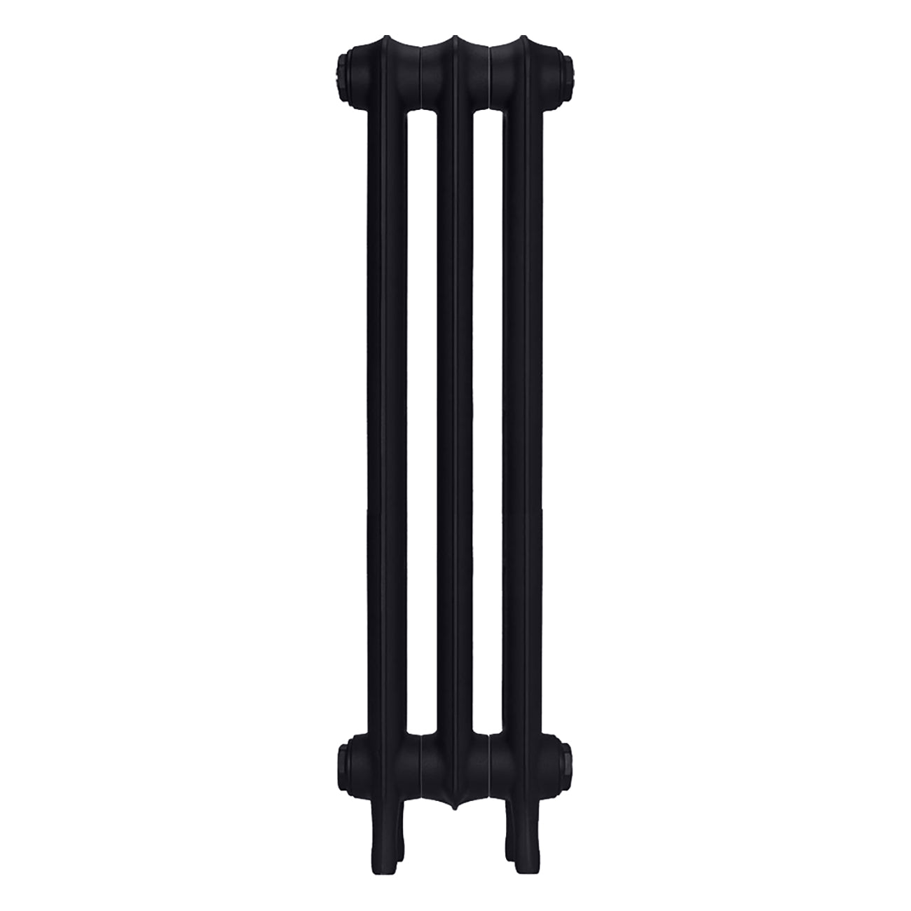 Emmeline II - Astral Grey Dark Cast Iron Column Radiator H813mm x W230mm 2 Column - Wall Hung