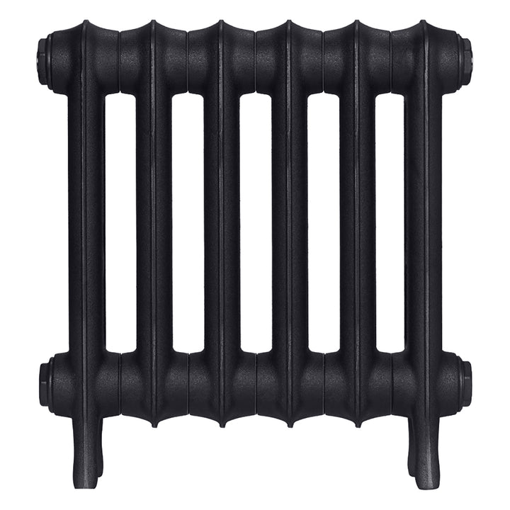 Emmeline II - Astral Grey Dark Cast Iron Column Radiator H413mm x W429mm 2 Column - Wall Hung