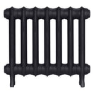 Emmeline II - Astral Grey Dark Cast Iron Column Radiator H413mm x W496mm 2 Column - Wall Hung