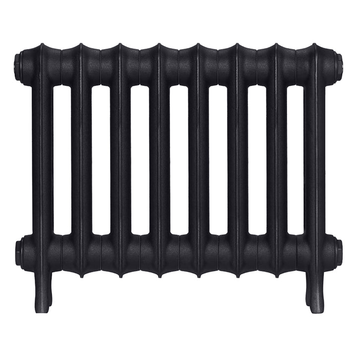 Emmeline II - Astral Grey Dark Cast Iron Column Radiator H413mm x W562mm 2 Column - Wall Hung