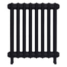 Emmeline II - Astral Grey Dark Cast Iron Column Radiator H613mm x W562mm 2 Column - Wall Hung