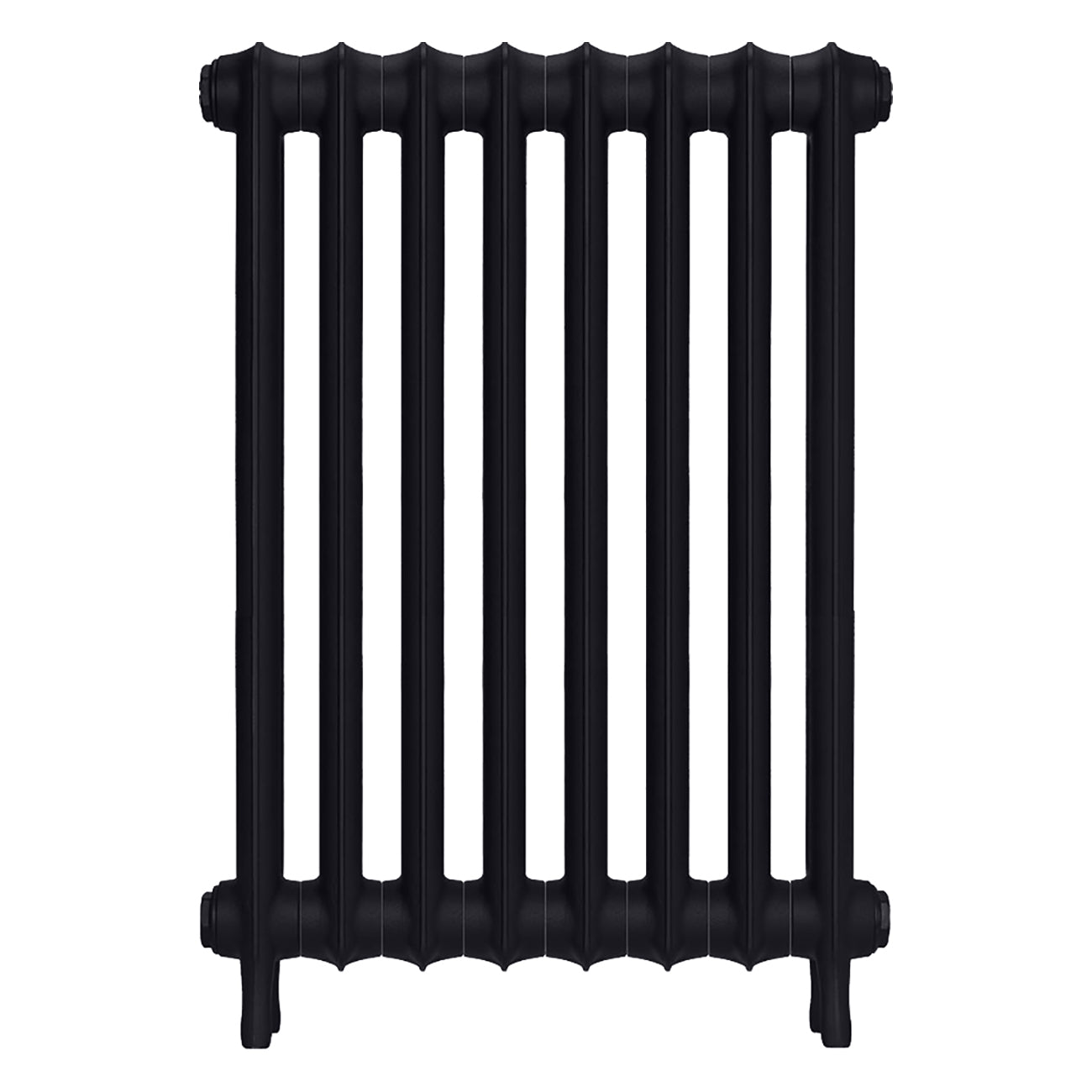 Emmeline II - Astral Grey Dark Cast Iron Column Radiator H813mm x W562mm 2 Column - Wall Hung