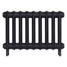 Emmeline II - Astral Grey Dark Cast Iron Column Radiator H413mm x W629mm 2 Column - Wall Hung