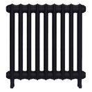 Emmeline II - Astral Grey Dark Cast Iron Column Radiator H613mm x W629mm 2 Column - Wall Hung