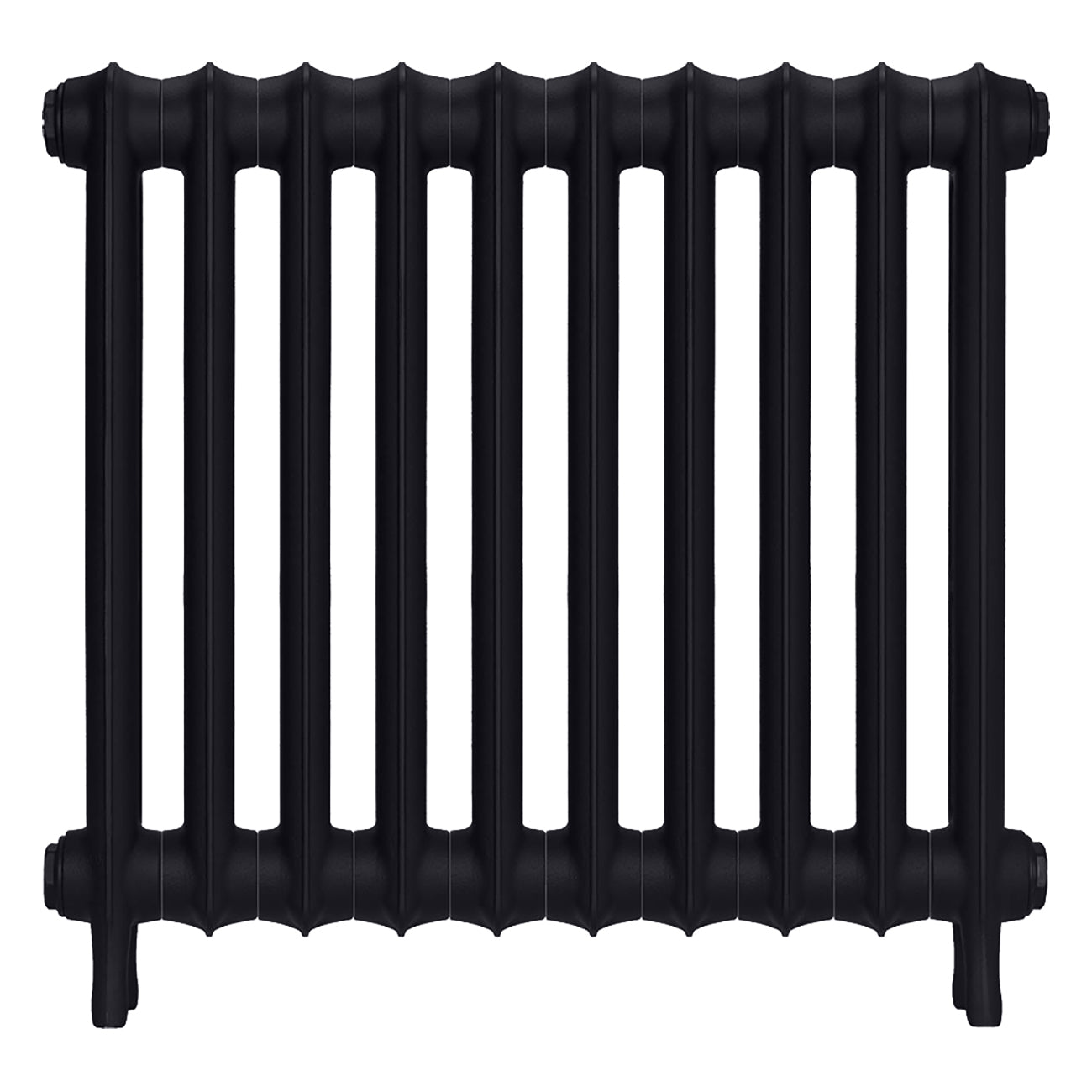 Emmeline III - Astral Grey Dark Cast Iron Column Radiator H616mm x W695mm 3 Column - Wall Hung