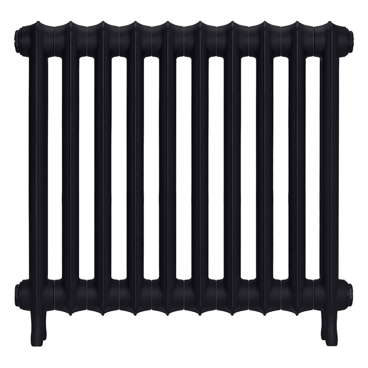 Emmeline III - Astral Grey Dark Cast Iron Column Radiator H616mm x W695mm 3 Column - Wall Hung