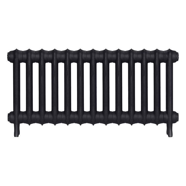 Emmeline III - Astral Grey Dark Cast Iron Column Radiator H416mm x W895mm 3 Column - Wall Hung