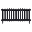 Emmeline III - Astral Grey Dark Cast Iron Column Radiator H416mm x W895mm 3 Column - Wall Hung