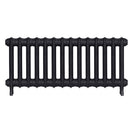 Emmeline III - Astral Grey Dark Cast Iron Column Radiator H416mm x W961mm 3 Column - Wall Hung