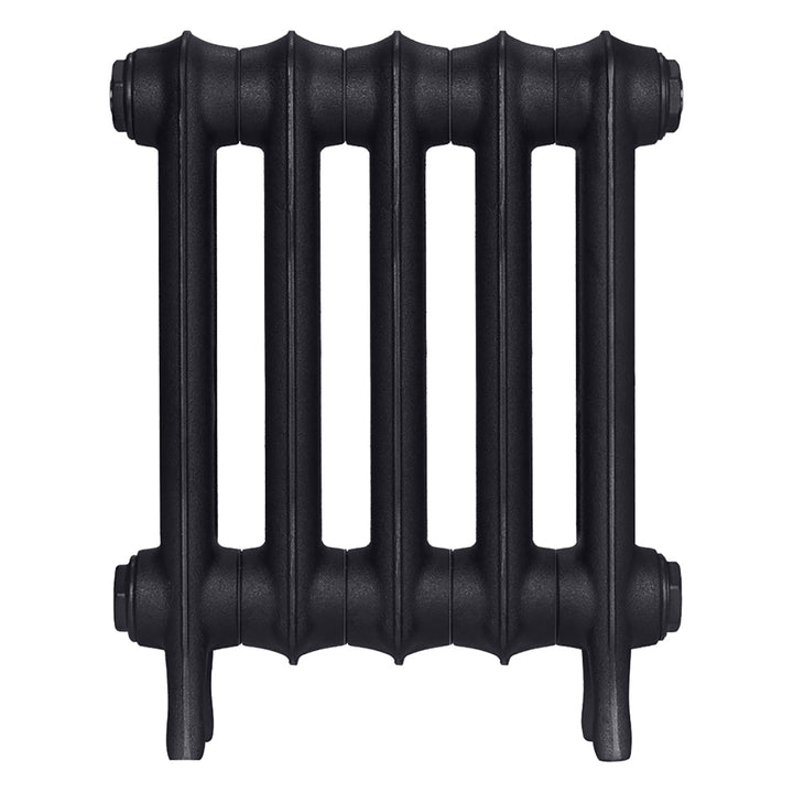 Emmeline III - Astral Grey Dark Cast Iron Column Radiator H416mm x W363mm 3 Column - Wall Hung
