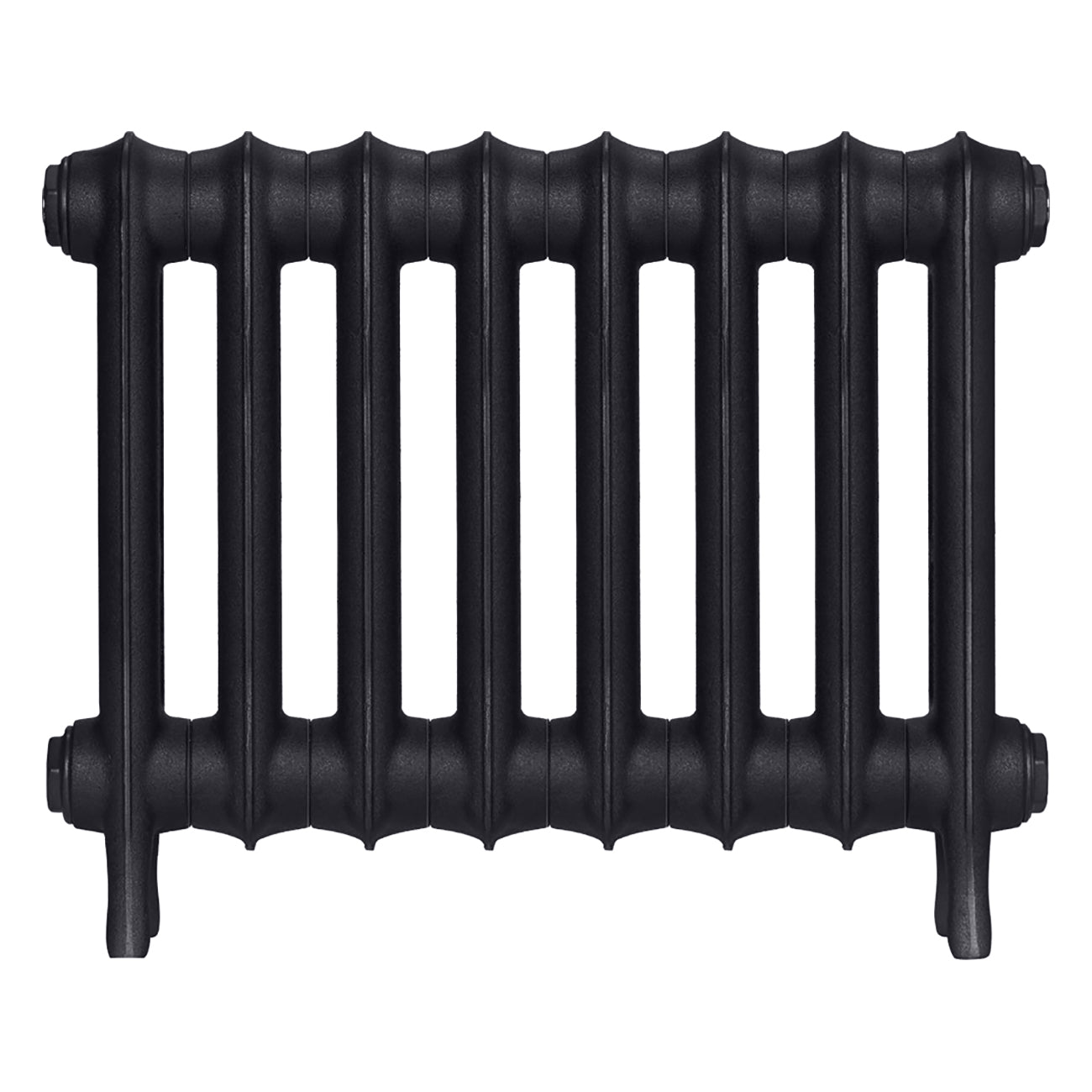 Emmeline III - Astral Grey Dark Cast Iron Column Radiator H416mm x W562mm 3 Column - Wall Hung