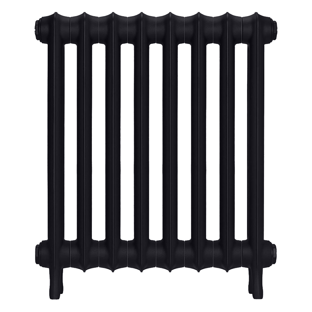 Emmeline III - Astral Grey Dark Cast Iron Column Radiator H616mm x W562mm 3 Column - Wall Hung