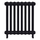 Emmeline III - Astral Grey Dark Cast Iron Column Radiator H616mm x W562mm 3 Column - Wall Hung