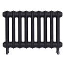 Emmeline III - Astral Grey Dark Cast Iron Column Radiator H416mm x W629mm 3 Column - Wall Hung